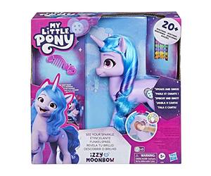 My Little Pony: Deja tu Huella - Izzy Moonbow Revela tu Brillo - Poni de 20 cm con música y Luces