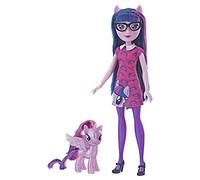 My Little Pony Equestria Girls Through The Mirror Twilight Sparkle - Muñeca de Moda de 11 Pulgadas con Figura de Poni Morado, Traje y Zapatos extraíbles, a Partir de 5 años