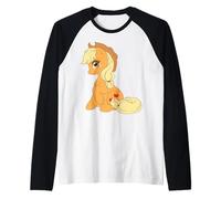 My Little Pony: Friendship Is Magic Applejack Cowgirl Hat Camiseta Manga Raglan
