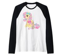 My Little Pony: Friendship Is Magic Fluttershy with Bows Camiseta Manga Raglan