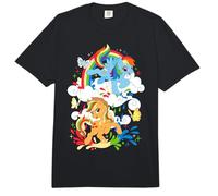 My Little Pony: Friendship Is Magic Fun Duo Rainbow Painting Comfort Colors Adult Heavyweight T-Shirt