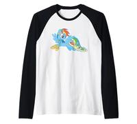 My Little Pony: Friendship Is Magic Rainbow Dash Gala Dress Camiseta Manga Raglan