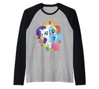 My Little Pony: Friendship Is Magic Rarity and Rainbow Dash Camiseta Manga Raglan