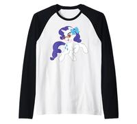 My Little Pony: Friendship Is Magic Rarity Bows and Glasses Camiseta Manga Raglan