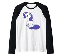 My Little Pony: Friendship Is Magic Rarity Cute Jewelry Pose Camiseta Manga Raglan