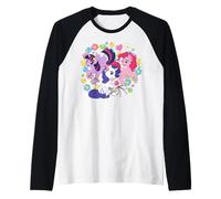 My Little Pony: Friendship Is Magic Rarity Twilight Pinkie Camiseta Manga Raglan