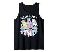 My Little Pony Group Shot of Six Ponies Classic Vintage Camiseta sin Mangas