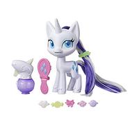 My Little Pony Magical Mane Rarity Toy 16,5 cm, Figura de Pony para peinar el Pelo con Pelo Que Crece y Cambia de Color, 10 Accesorios Sorpresa