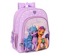 My Little Pony - Mochila Escolar Niña 612235640, Mochila Infantil, Adaptable a Carro, Ideal para Niños de 5 a 14 Años, Cómoda y Versátil, 32x12x38 cm, Color Violeta