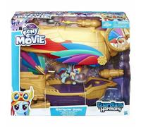 My Little Pony Película Swashbuckler Pirata Airship Rainbow Dash Set Figura Toy