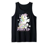 My Little Pony Pony Up Prancing Unicorn Rainbow and Stars Camiseta sin Mangas