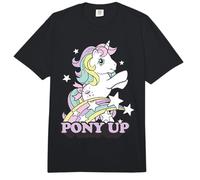 My Little Pony Pony Up Prancing Unicorn Rainbow and Stars Comfort Colors Adult Heavyweight T-Shirt