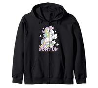 My Little Pony Pony Up Prancing Unicorn Rainbow and Stars Sudadera con Capucha