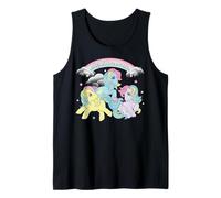 My Little Pony Rainbow Stars and Cloud Banner Trio of Ponies Camiseta sin Mangas