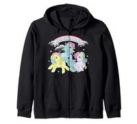 My Little Pony Rainbow Stars and Cloud Banner Trio of Ponies Sudadera con Capucha