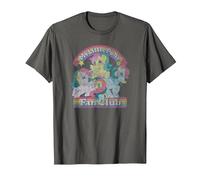 My Little Pony Retro Fan Club Original Rainbow Group Shot Camiseta, Hombre, Asfalto, 5XL