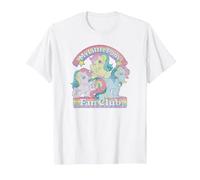 My Little Pony Retro Fan Club Original Rainbow Group Shot Camiseta, Hombre, Blanco, 4XL