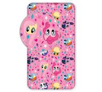 My Little Pony - Sábana bajera ajustable (90 x 200 + 25 cm, 100% algodón), color rosa