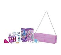 My Little Pony Toy On-The-Go Twilight Sparkle - Figura de poni púrpura de 3 pulgadas con 14 accesorios y estuche de almacenamiento, niños a partir de 3 años