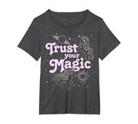 My Little Pony Trust Your Magic Camiseta, Mujer Tallas Grandes, Jaspeado Oscuro, 1XL Grande