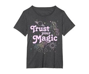 My Little Pony Trust Your Magic Camiseta, Mujer Tallas Grandes, Jaspeado Oscuro, 1XL Grande