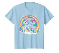 My Little Pony Unicorn Classic Fist Bump Camiseta, Niños, Azul Bebé, 10 años