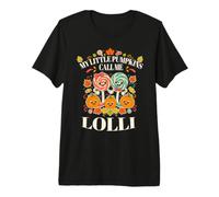 My Little Pumpkins Call Me Lolli y Pop Fall Grandparents Camiseta Premium