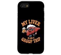 My Liver Is On A Group Trip Beer Lover October Festival Carcasa para iPhone SE (2020) / 7/8