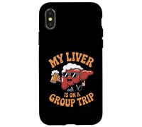 My Liver Is On A Group Trip Beer Lover October Festival Carcasa para iPhone X/XS