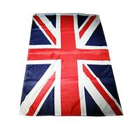 My London Souvenirs Bandera británica Union Jack, especial para fiestas y deportes, 152,4 x 91,44 cm aprox., incluye dos ojetes, apta para uso en exterior e interior