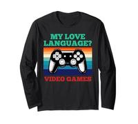 My Love Language Videojuegos Gaming Retro Controller Gamer Manga Larga
