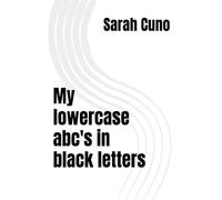 My lowercase abc's in black letters