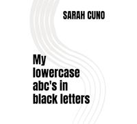 My lowercase abc's in black letters