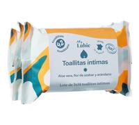 MY LUBIE - 3x14 Toallitas Íntimas naturales y Calmantes - Sin Fragancia, unisex, suaves y desechables - Pack compacto - Arándano, Azahar y Aloe Vera - Pack de 3