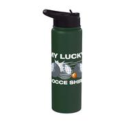 My Lucky Bocce Petanque Bocce Stainless Steel Insulated Water Bottle