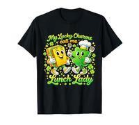 My Lucky Charms Call Me Lunch Lady St Patricks Day Shamrock Camiseta