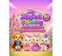 My Magical Coloring Adventure: Cute Coloring Book for Kids Ages 4-8 with Adorable Animal Friends, 90 Big & Easy Pages (Cute Friends Coloring Adventures)