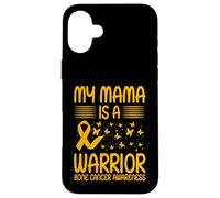 My Mama is a Warrior Bone Cancer Concientización Carcasa para iPhone 16 Plus