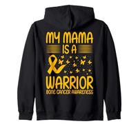 My Mama is a Warrior Bone Cancer Concientización Sudadera con Capucha