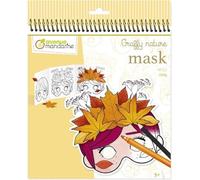 My Mandarine GY151C - Cuaderno de colorear Graffy Nature Trío - 12 máscaras precortadas x 3 modelos - A partir de 5 años - MASK