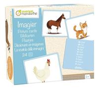 My Mandarine JE533C - un Juego Educativo de 24 Cartas multilingües (10 Idiomas) - A Partir de 2 años - IMAGIER Ropa