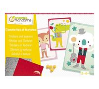 My Mandarine KC143C Caja Creativa Adhesivos Multitextura, Kit de Actividades Manuales, Contiene 5 Pinturas 15x21cm, Adhesivos de Fieltro, Glitter, Foam, Pompones