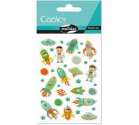My Mandarine Maildor Cooky Space Stickers 1 Hoja, Multicolor, 17.5x9x0.2 cm