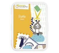 My Mandarine-Un jeu de 48 Cartes Battle Shifumi en boite Plastique refermable Card Game 1, Multicolor, Rock, Paper, Scissors (Clairefontaine Rhodia CO181C)
