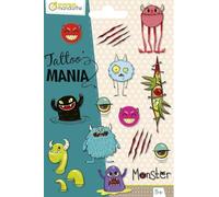 My Mandarine-Un Sachet Tattoo' Mania comprenant 1 feuille de Tatoos 12,8x9 cm, Monstres Tatuajes temporales 1, dibujos animados, Color monstruos, 10.5x16 cm (Clairefontaine Rhodia CC053C)