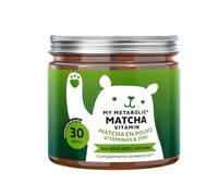 My Metabolic Matcha Vitamin Gominolas - Complemento Energizante Natural - Antioxidante - Con Matcha, Vitamina B12 y B2, Niacina, Zinco - 30 unidades (1 mes) - Sin Azucar, Vegano - Bears with Benefits
