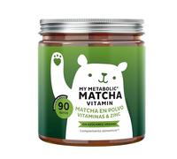 My Metabolic Matcha Vitamin Gominolas - Complemento Energizante Natural - Antioxidante - Con Matcha, Vitamina B12, B2, Niacina, Zinco - 90 unidades (3 meses) - Sin Azucar, Vegano - Bears with Benefits