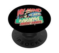 My Mind es 80% Karaoke Music Lyrics Lover Singer Writer PopSockets PopGrip Adhesivo