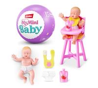My Mini Baby Serie 2 de ZURU, cápsula misteriosa Coleccionable, Juguete para niñas, bebé Realista en Miniatura, Kit de Juego y Accesorios