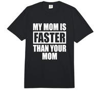 My Mom Is Faster Than Your Mom Madre Corredor de Velocidad Comfort Colors Adult Heavyweight T-Shirt